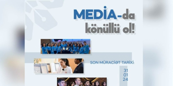 “Media könüllüləri” proqramına yenidən qeydiyyat başlayıb