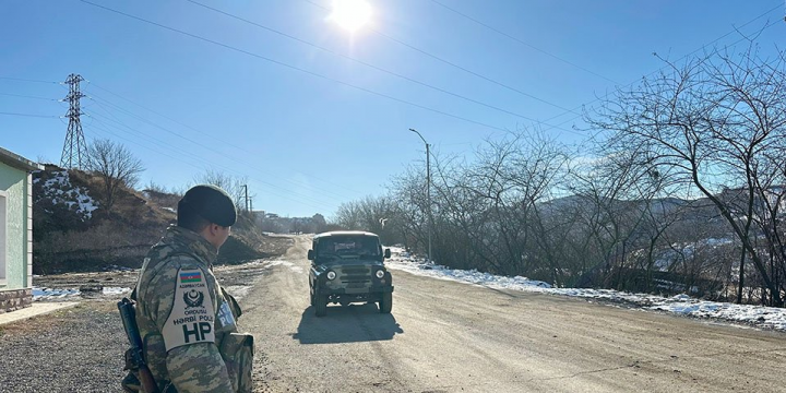 Azad olunmuş ərazilərdə hərbi polisin xidməti fəaliyyəti yüksək səviyyədə təşkil edilib
