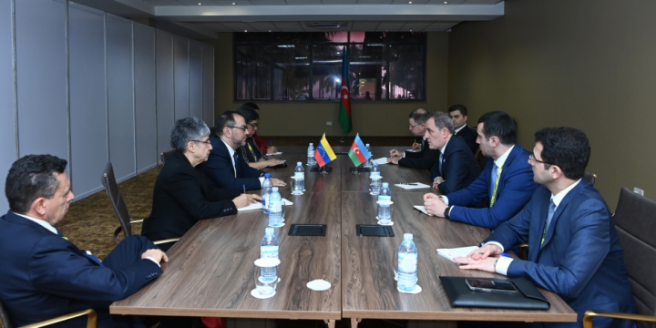 Azerbaijani FM holds talks with Venezuelan counterpart