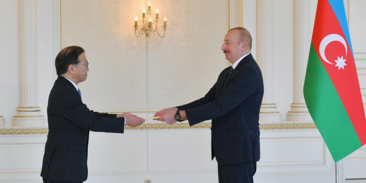 President of Azerbaijan Ilham Aliyev accepted credentials of incoming ambassador of Japan