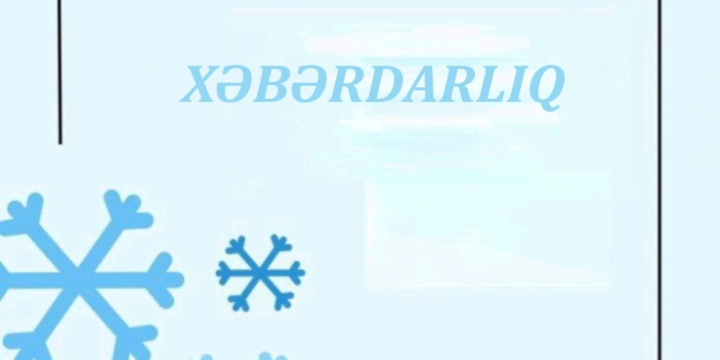 Xəbərdarlıq: Abşeron yarımadasında 2°-dək şaxta olacaq, qar yağacaq