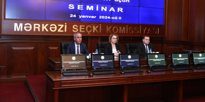 Dairə seçki komissiyalarının informasiya texnologiyaları üzrə mütəxəssisləri üçün seminarlara başlanılıb