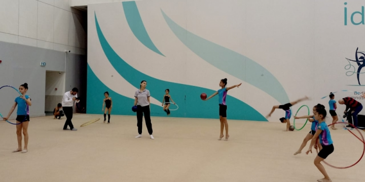Milli Gimnastika Arenasında növbəti təlim-məşq toplanışı start götürüb