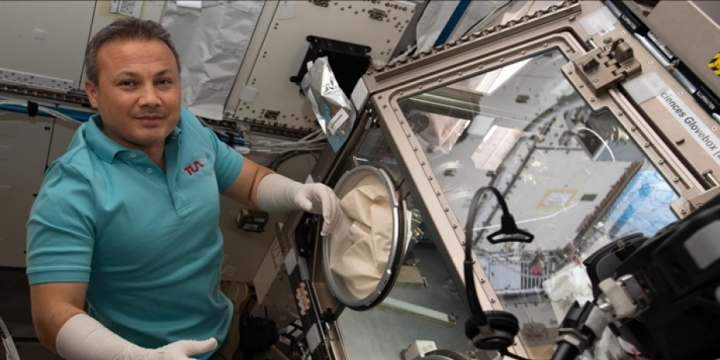 1st Turkish astronaut performs ‘gMetal’ experiment in space