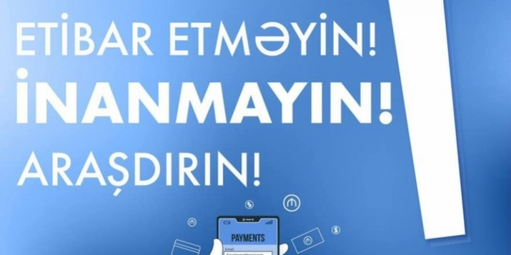 DİN: Bu qaydalara riayət etsəniz pulunuz kartınızda qalacaq