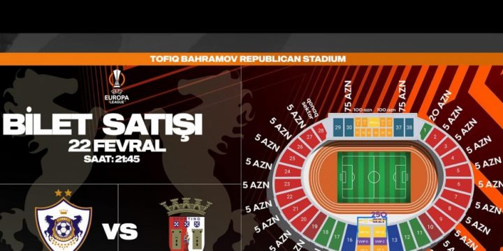 “Qarabağ” – “Braqa” oyununun biletləri satışa çıxarılıb