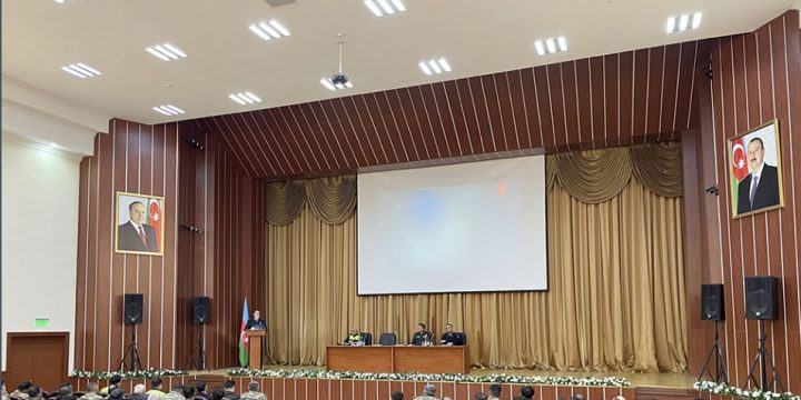 Hərbi yol polisinin şəxsi heyəti ilə təlim-metodiki toplantı keçirilib