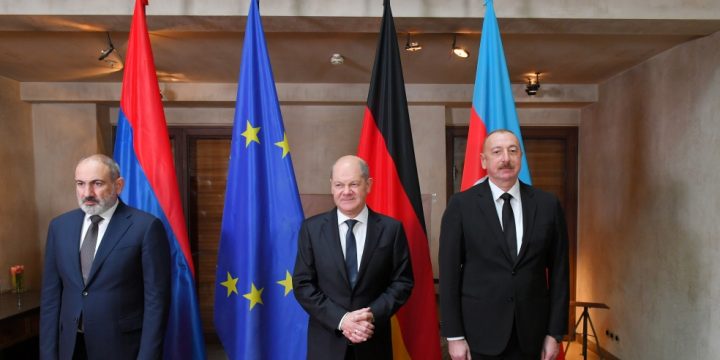 President of Azerbaijan Ilham Aliyev held meetings with Chancellor of Germany Olaf Scholz and Prime Minister of Armenia Nikol Pashinyan in Munich 