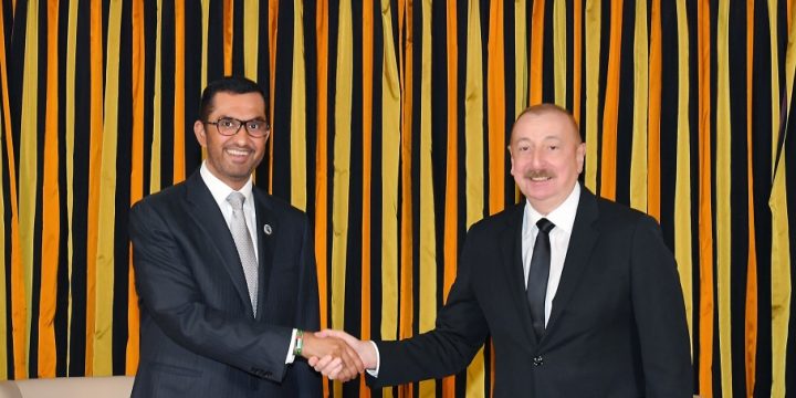 Münxendə Azərbaycan Prezidenti İlham Əliyev ilə BƏƏ-nin sənaye və qabaqcıl texnologiyalar nazirinin görüşü olub