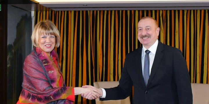 Prezident İlham Əliyev və ATƏT-in Baş katibi Helqa-Mariya Şmid Münxendə görüşüblər 