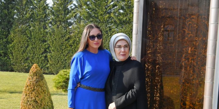 First Ladies of Azerbaijan and Türkiye held meeting in Ankara