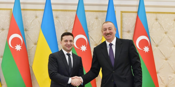 Ukrainian President Volodymyr Zelenskyy congratulates Ilham Aliyev on his victory in presidential election