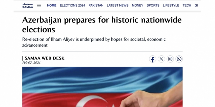 Pakistani media highlights Azerbaijan`s historic nationwide elections