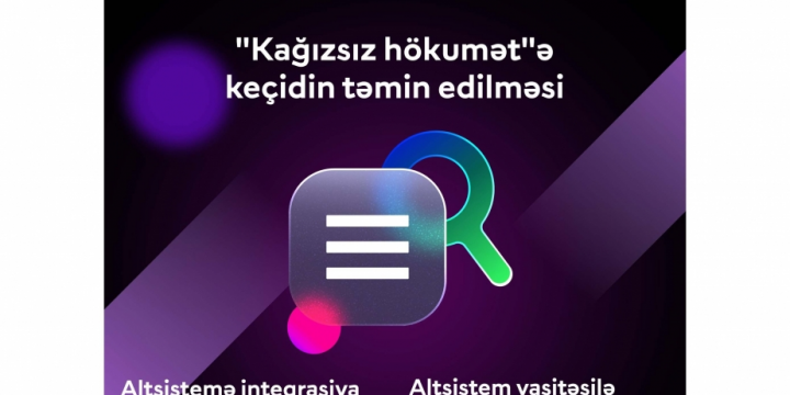 “Kağızsız hökumət” layihəsi altsistemi vasitəsilə 14 mindən çox sənəd göndərilib