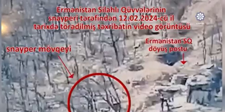 Gunfire erupted from positions of Armenian Armed Forces in direction of Zangilan district, one serviceman was injured 