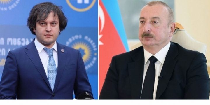 President Ilham Aliyev congratulates Irakli Kobakhidze on commencement of his tenure as Prime Minister of Georgia