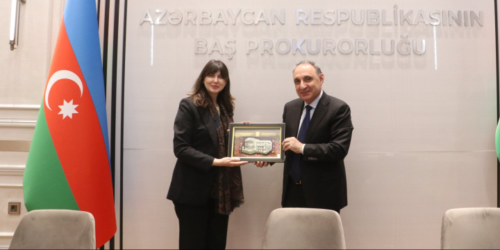 Baş prokuror Kamran Əliyev BMT-nin Azərbaycandakı rezident əlaqələndiricisini qəbul edib