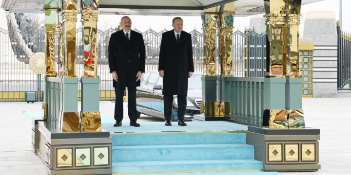 Official welcome ceremony was held for President Ilham Aliyev in Ankara