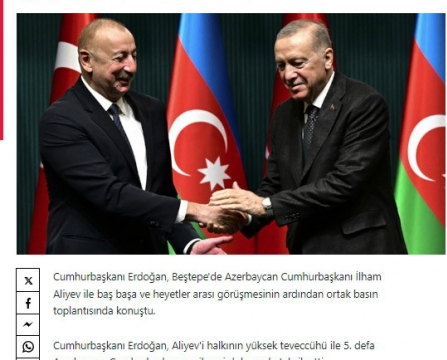 President Ilham Aliyev’s official visit to Türkiye in spotlight of Turkish media