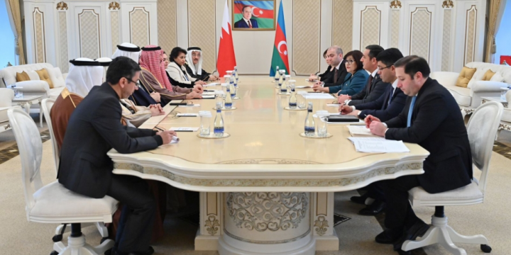 Azerbaijan`s Parliament Speaker meets with Speaker of Council of Representatives of Bahrain