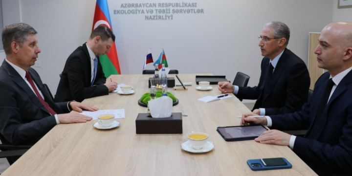 Azerbaijan`s Minister of Ecology, Russian Ambassador discuss environmental protection and preparations for COP29