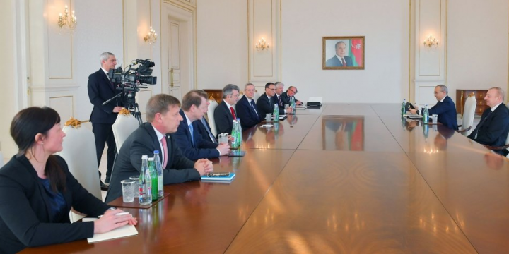 President Ilham Aliyev received delegation led by Managing Director of the German Eastern Business Association