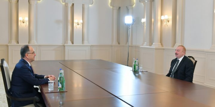 Azərbaycan Prezidenti İlham Əliyev Albaniya Prezidenti Bayram Beqay ilə görüşüb
