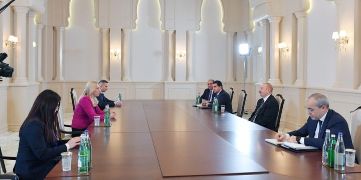 Prezident İlham Əliyev Bosniya və Herseqovinanın Rəyasət Heyətinin serb üzvü Jelka Tsviyanoviçi qəbul edib 