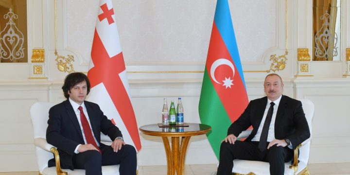 Prezident İlham Əliyevin Gürcüstanın Baş naziri İrakli Kobaxidze ilə təkbətək görüşü olub