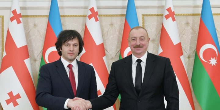Prezident İlham Əliyev və Baş nazir İrakli Kobaxidze mətbuata bəyanatlarla çıxış ediblər 