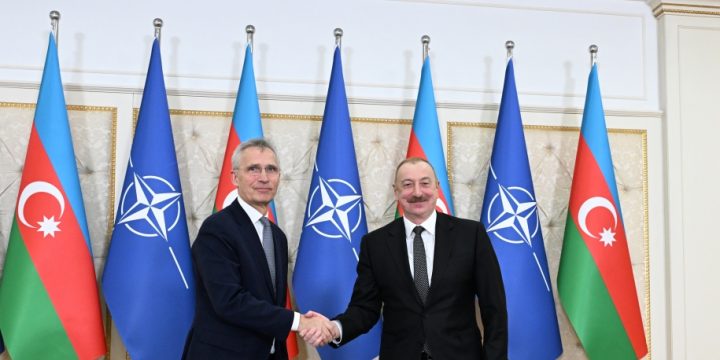 President Ilham Aliyev and NATO Secretary General Jens Stoltenberg made press statements