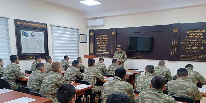 Events on the enlightenment of servicemen continue in the Azerbaijan Army