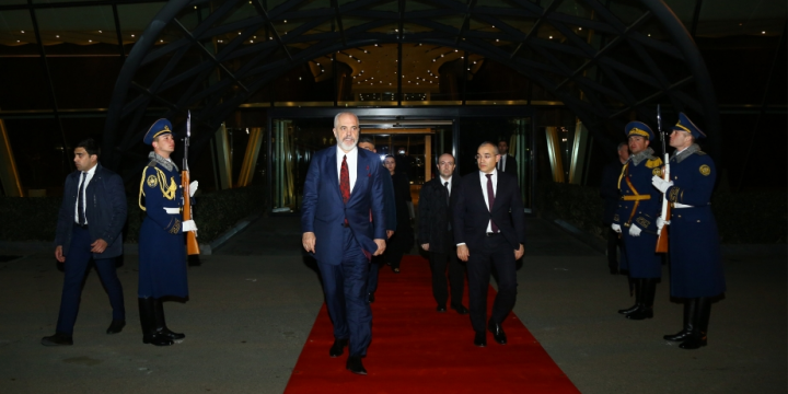 Albaniyanın Baş naziri Edi Ramanın Azərbaycana işgüzar səfəri başa çatıb