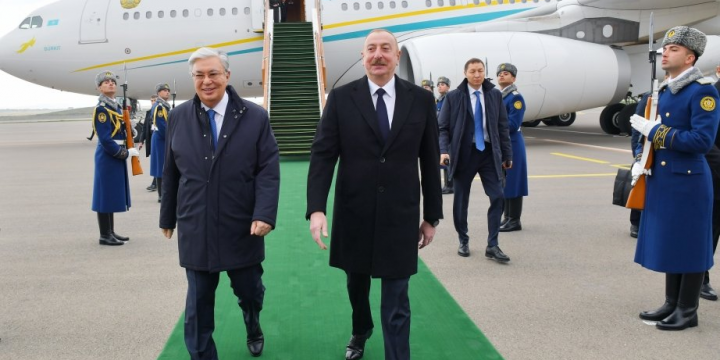 Azərbaycanda dövlət səfərində olan Qazaxıstan Prezidenti Kasım-Jomart Tokayev Füzuli rayonuna səfər edib