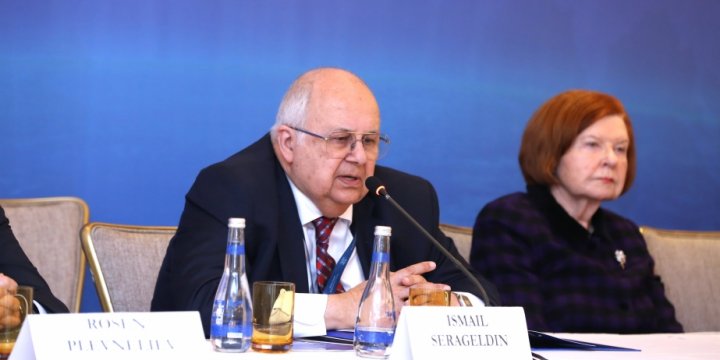 İsmail Serageldin: Azərbaycanda son üç ildə əldə olunmuş irəliləyişi görməkdən məmnunluq hissi duyuruq