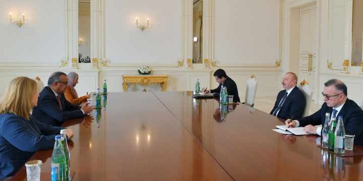 President Ilham Aliyev received Director General of World Health Organization