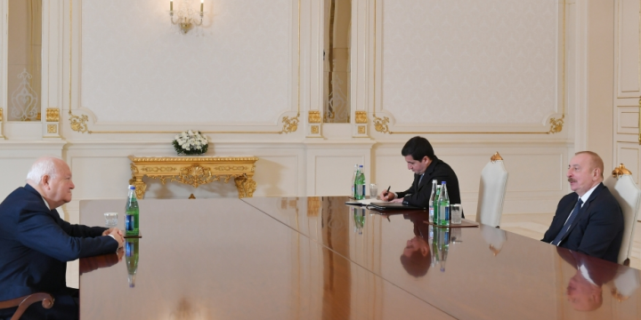 President Ilham Aliyev received High Representative for UN Alliance of Civilizations