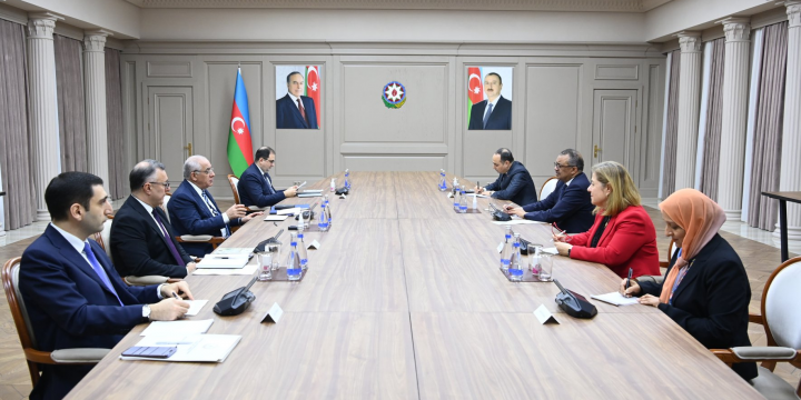 Baş nazir Əli Əsədov Ümumdünya Səhiyyə Təşkilatının Baş direktoru ilə görüşüb