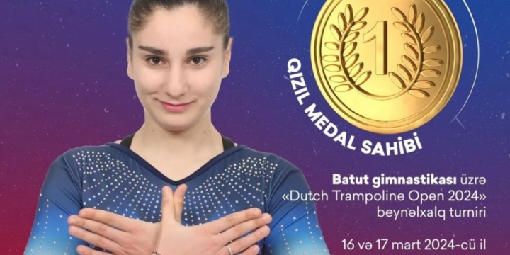 Azərbaycan gimnastları Niderlandda qızıl medal qazanıblar
