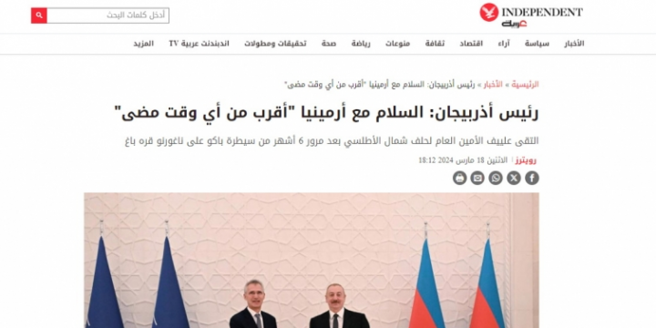 Prezident İlham Əliyevin NATO-nun Baş katibi ilə görüşü Səudiyyə mediasının diqqət mərkəzində olub