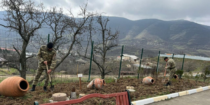Azerbaijan Army holds tree-planting campaigns