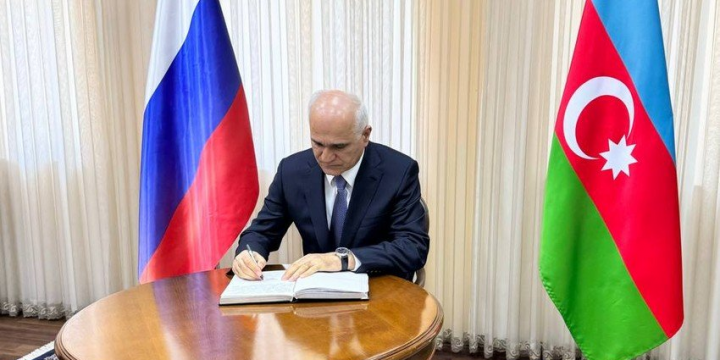 Şahin Mustafayev Moskvadakı terrorla bağlı Rusiya səfirliyində olub