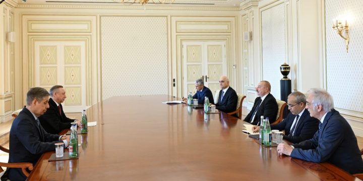 President Ilham Aliyev received Saint Petersburg Governor