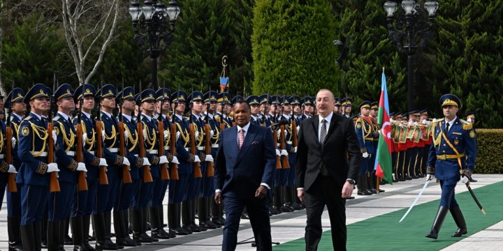 Official welcome ceremony was held for President of Republic of the Congo Denis Sassou Nguesso 