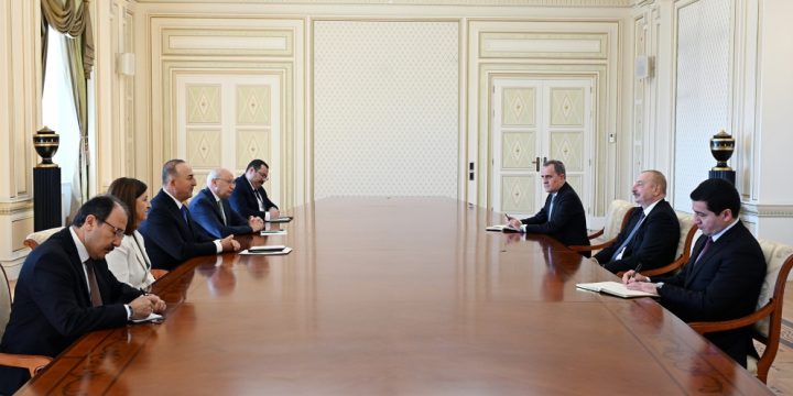 Prezident İlham Əliyev Türkiyə Böyük Millət Məclisinin millət vəkili Mövlud Çavuşoğlunu qəbul edib 