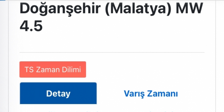 Türkiyədə 4,5 bal gücündə zəlzələ olub