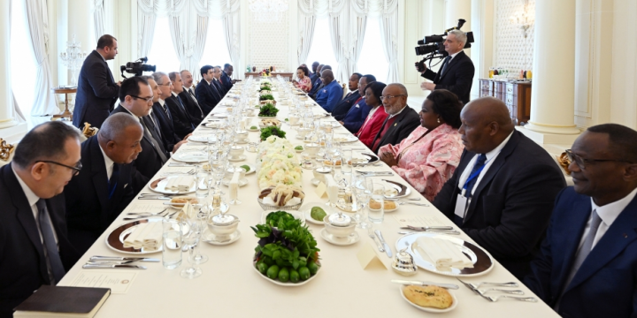 Official lunch was hosted on behalf of President of Azerbaijan in honor of Congolese President