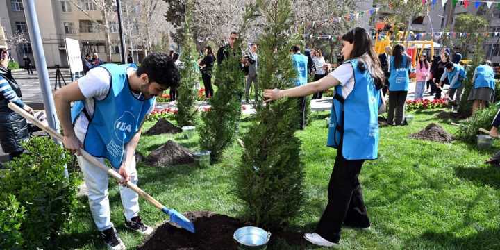 Another yard redeveloped under “Bizim həyət” project in Sabunchu district, Baku