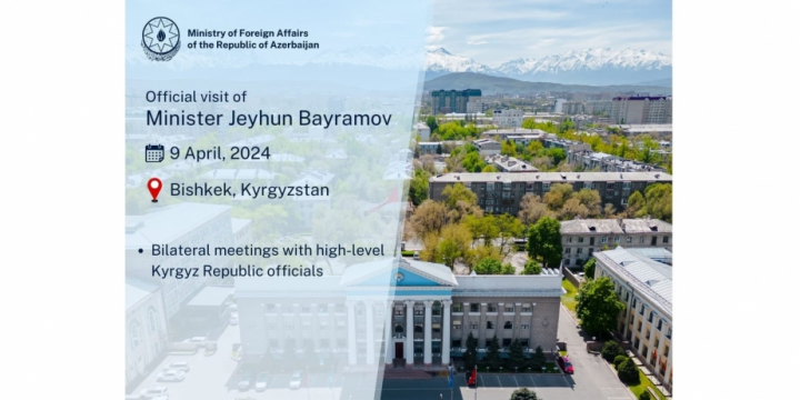 Azerbaijani FM heads to Kyrgyzstan for official visit