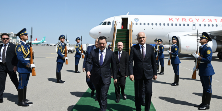 President of Kyrgyzstan Sadyr Zhaparov arrives in Azerbaijan for state visit